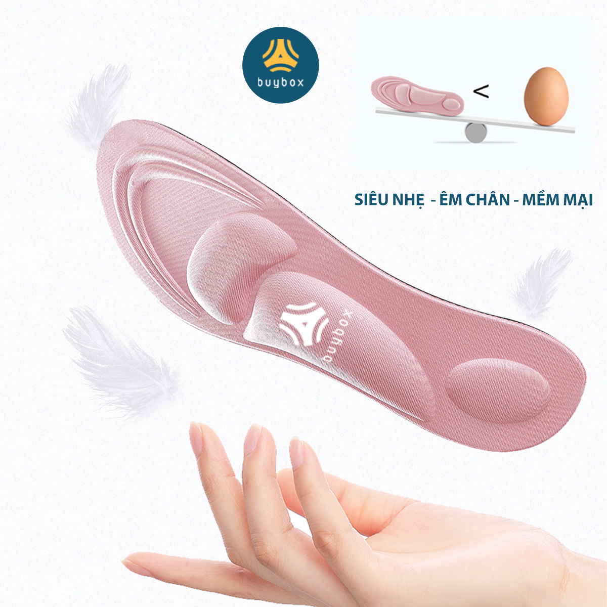 Mô tả Lót giày thể thao 4D có gờ chống sốc giảm mỏi gang bàn chân - buybox - BBPK36 - 8