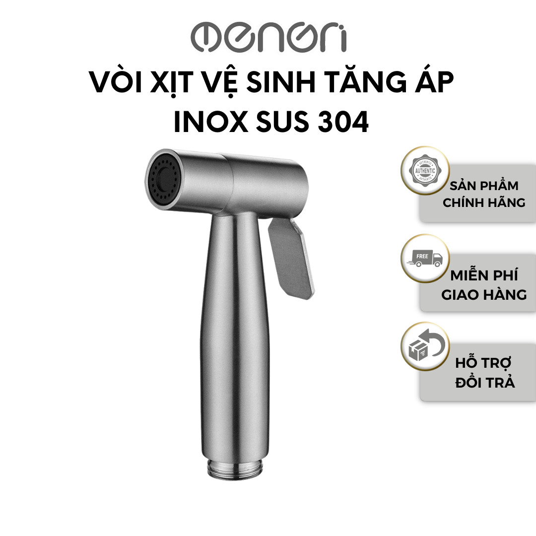Mô tả Vòi Xịt Vệ Sinh Tăng Áp INOX 304 Có Kèm Dây 1m5 Dễ Dàng Tháo Lắp Và Thay Thế - OENON - 1