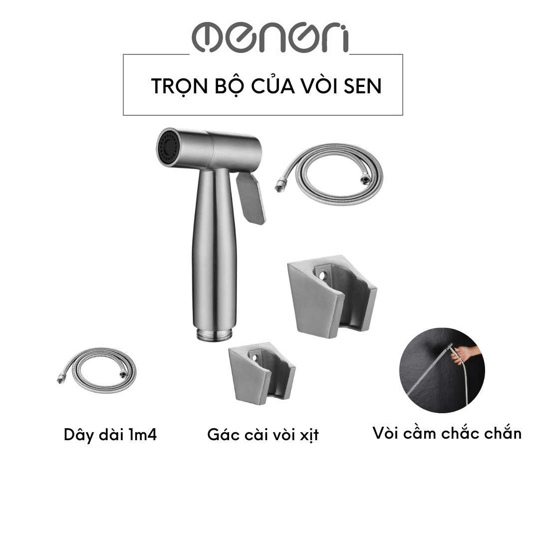 Mô tả Vòi Xịt Vệ Sinh Tăng Áp INOX 304 Có Kèm Dây 1m5 Dễ Dàng Tháo Lắp Và Thay Thế - OENON - 2
