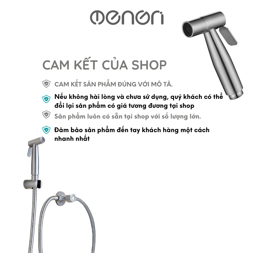 Mô tả Vòi Xịt Vệ Sinh Tăng Áp INOX 304 Có Kèm Dây 1m5 Dễ Dàng Tháo Lắp Và Thay Thế - OENON - 8