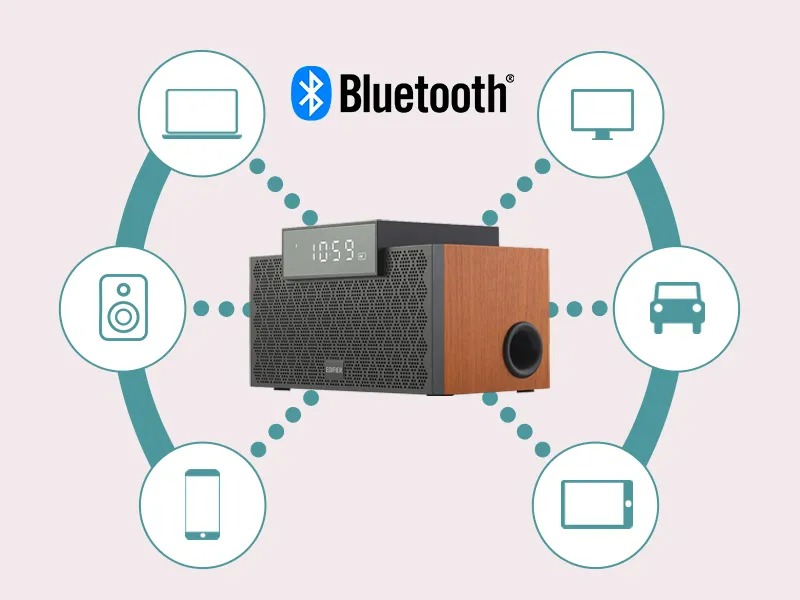 Loa Bluetooth EDIFIER MP260 | Kèm đồng hồ báo thức | Màn hình đèn LED | Công suất lớn | Bảo Hành 12 Tháng | Shopee Việt Nam