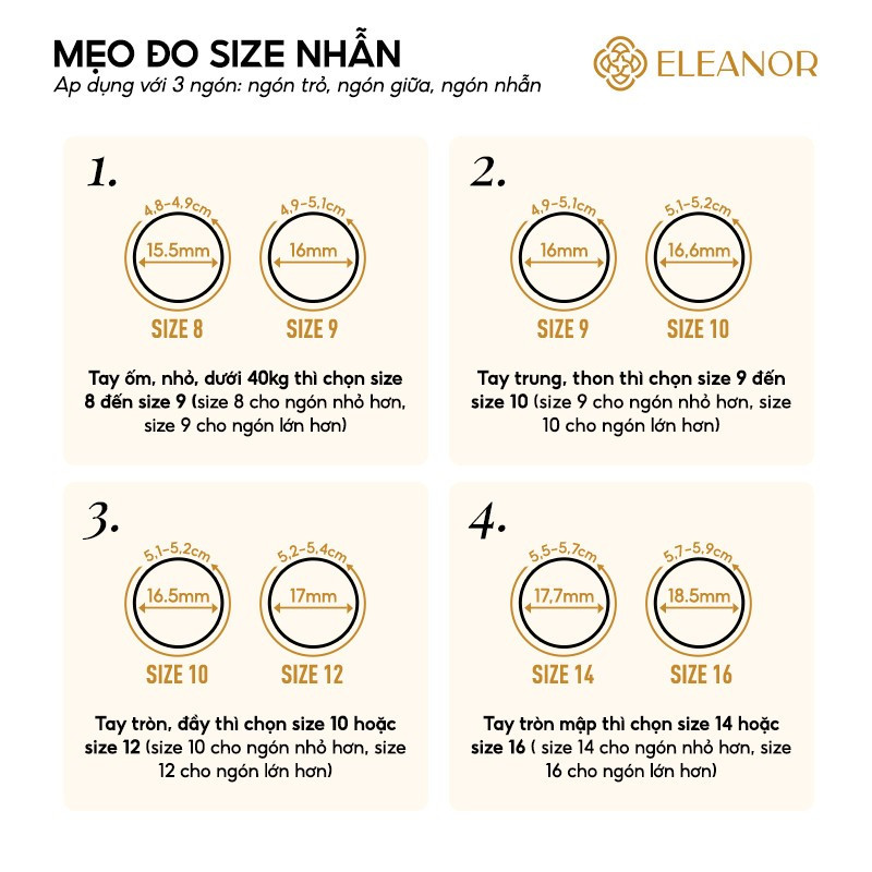 Mô tả Nhẫn bạc nữ Eleanor Accessories thiết kế nguyên vòng kim tiền phụ kiện trang sức 7165 - 2