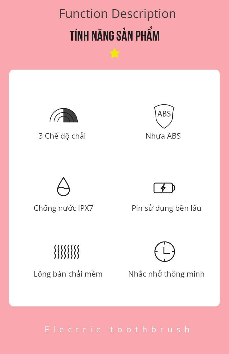 Mô tả Bàn Chải Sóng Âm Điện Dành Cho Trẻ Em Coclear CT6601 Thân Máy Kháng Nước - Hàng Chính Hãng - 2