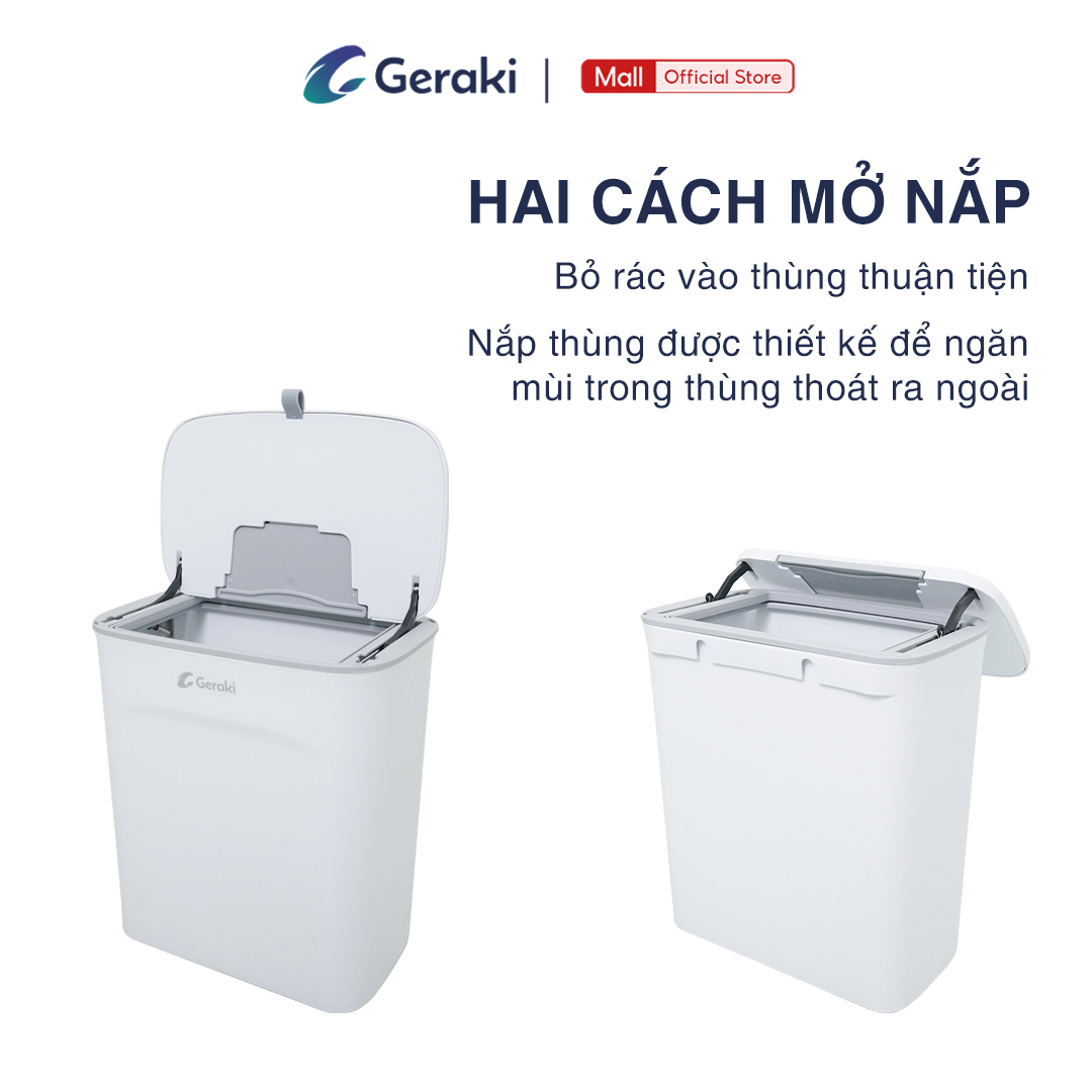 Thùng rác treo tủ bếp có nắp đậy thông minh, dán tường - Geraki ...