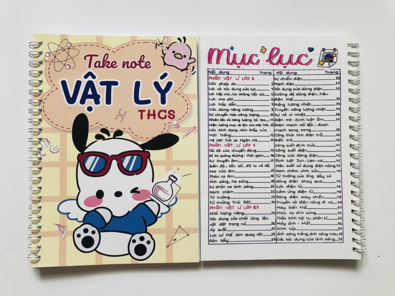 Sổ Giấy Lò Xo Take Note Vật Lý THCS TUANVIET BOOKS cỡ A5 (Phiên Bản Mới ...