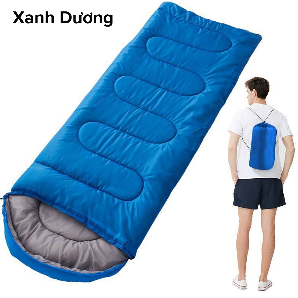 Mô tả Túi Ngủ Văn Phòng, Du Lịch, Dã Ngoại (Giặt Không Bị Vón Bông Bên Trong) - Chính Hãng Amalife - 2