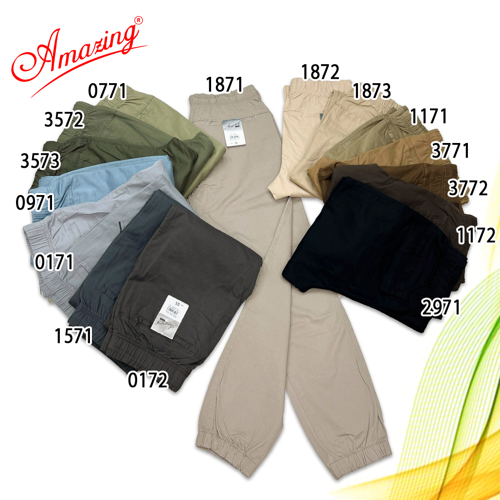 Mô tả Jogger quần kaki nam Amazing, bo lai, unisex big size, dáng thể thao năng động, vải co giãn nhẹ - 1