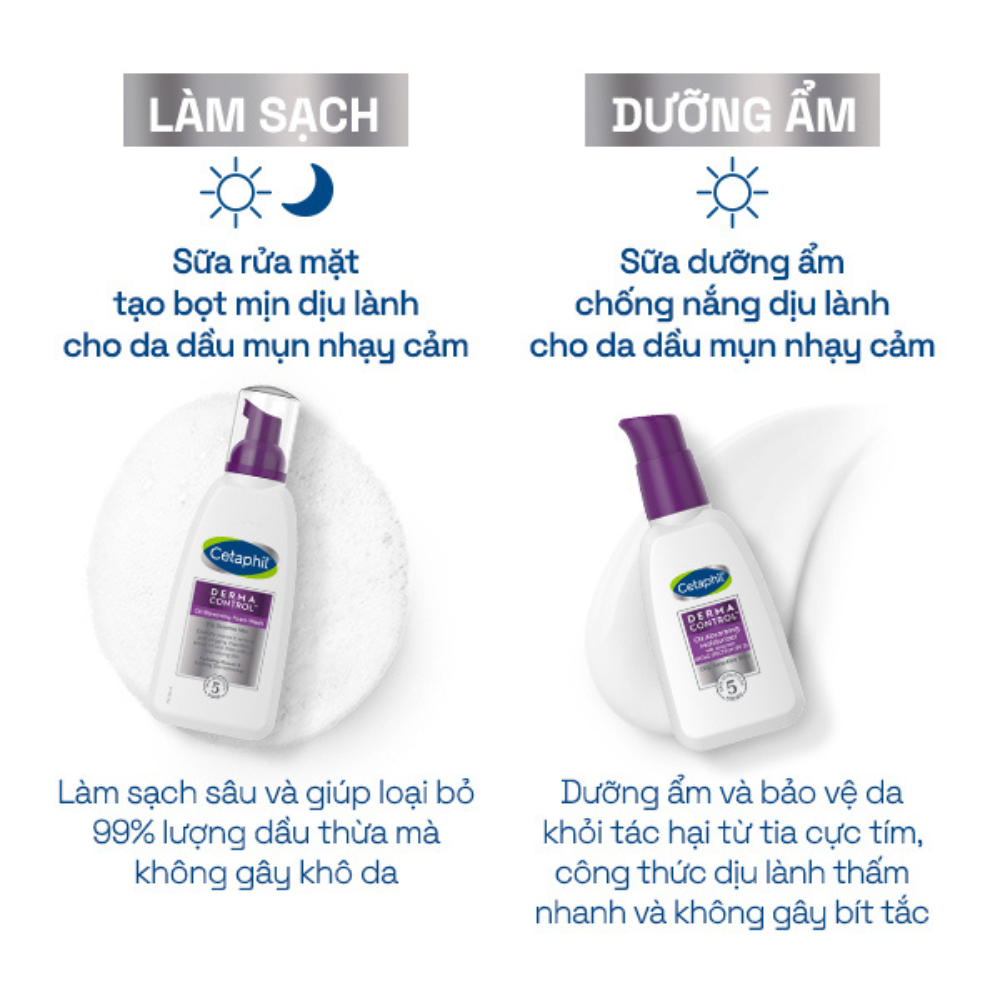 Mô tả Sữa rửa mặt tạo bọt mịn dịu lành cho da dầu mụn nhạy cảm CETAPHIL PRO ACNE PRONE/OIL CONTROL FOAM WASH - 7