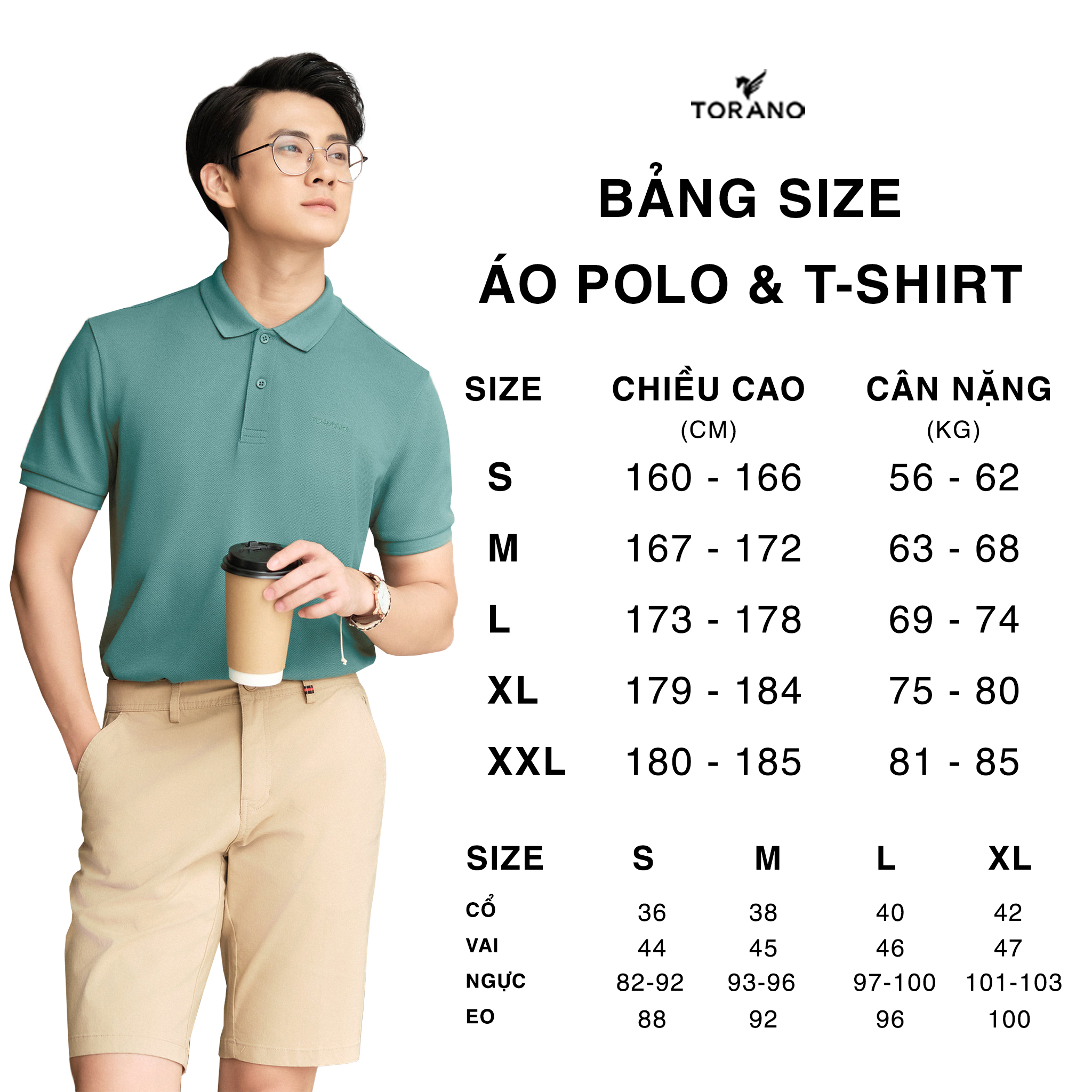 Mô tả Áo Polo Nam TORANO thoáng khí thoải mái vải cotton trơn BASIC Nam Tính, Sang Trọng, Thanh Lịch ESTP038 - 5