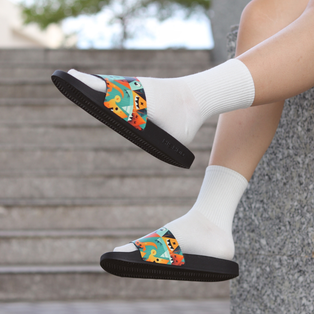 Mô tả Dép quai ngang slipper Kẹo hay bị ghẹo cao cấp nam, nữ HISHOO siêu nhẹ da Bò thời trang size 36-45 U113 - 5