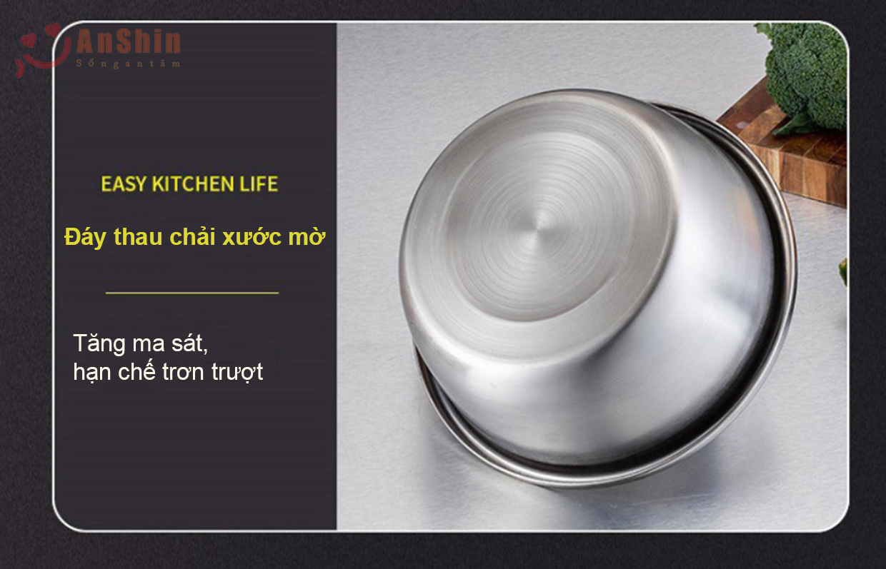 Bộ thau rổ inox không gỉ kèm bàn nạo rau củ có thể đun trên bếp - Hàng ...