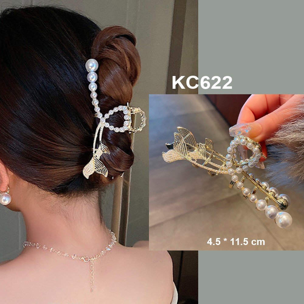 Mô tả GOTI – Kẹp Tóc Hình Lá Tre Xanh Phối Tua Rua Hạt Thanh Lịch – Phụ Kiện Thời Trang Làm Quà Tặng Dành Cho Nữ KC640 - 11