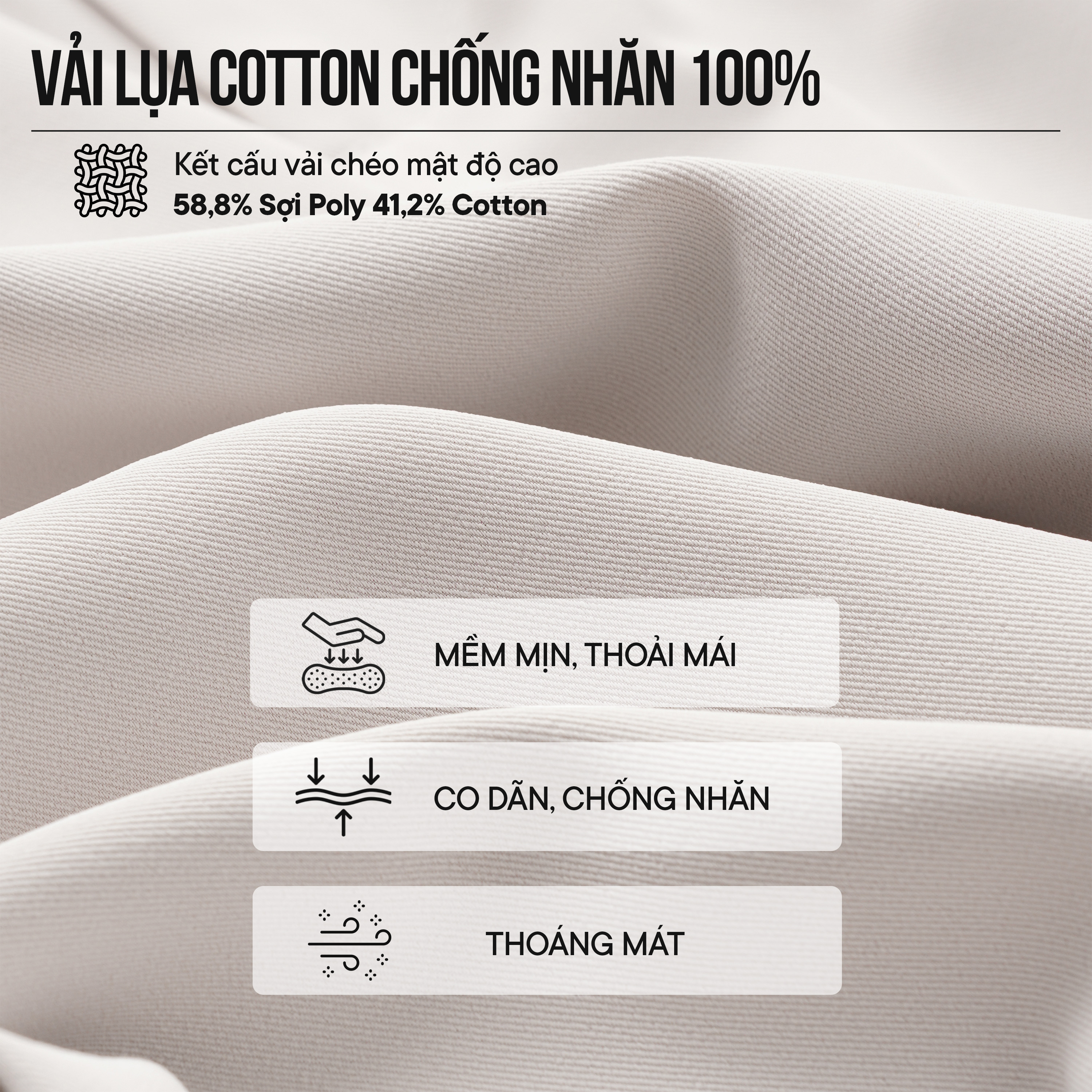 Mô tả Quần ống rộng nam JBAGY vải Lụa Lạnh dáng suông tiện lợi chống nhăn JD0105 - 4