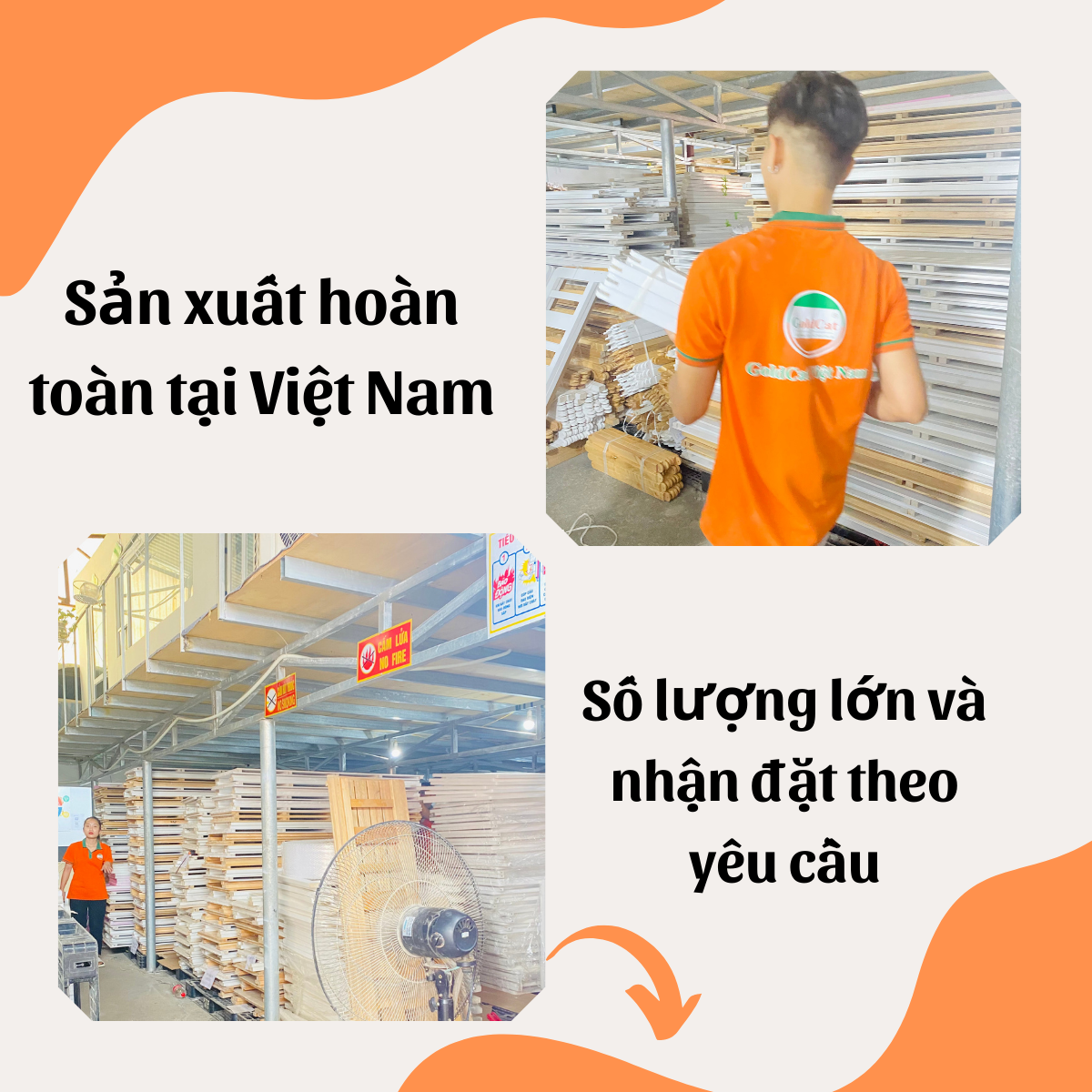 Mô tả Giường Gỗ GOLDCAT Cho Trẻ Từ 2-15 Tuổi Phong Cách Hàn Quốc, Trọng Tải Tối Đa 180kg, Gỗ Quế An Toàn - 8