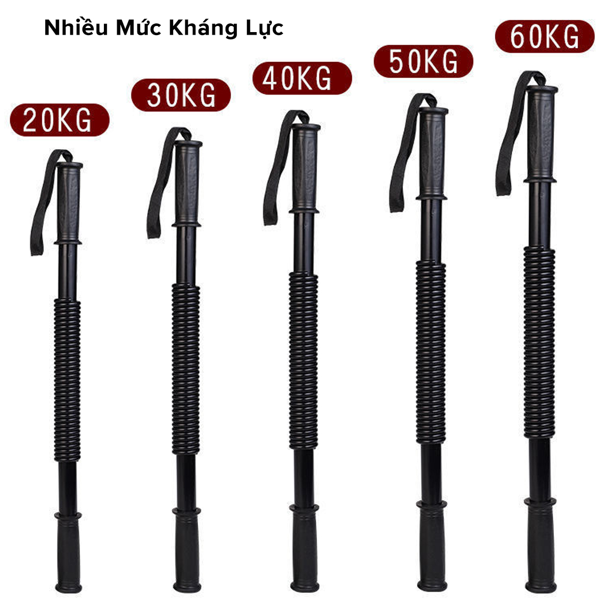 Mô tả Thanh Lò Xo Bẻ Tập Cơ Tay Ngực Vai Gậy Bẻ Lò Xo Đàn Hồi Kháng Lực 5kg 10kg 20kg 30kg 40kg 50kg 60kg Thể Dục Hãng Amalife - 2