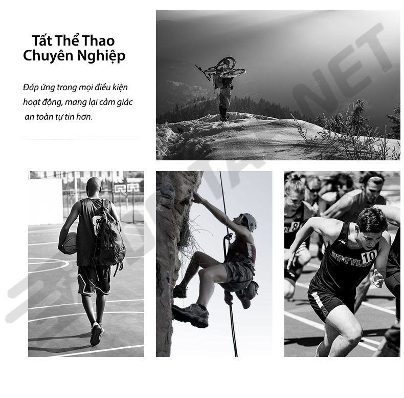 Mô tả Tất Chạy Bộ Thể Thao Cổ Lửng MixSport Chống Trơn Trượt Thấm Mồ Hôi Thoáng Khí - 9