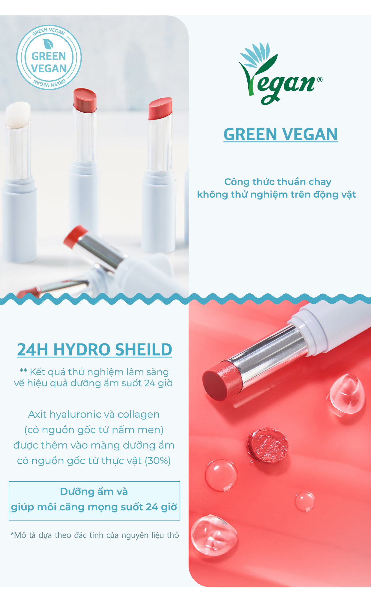 Mô tả Son dưỡng thuần chay có màu Ripplesh Jelly Balm 20.9g - 5