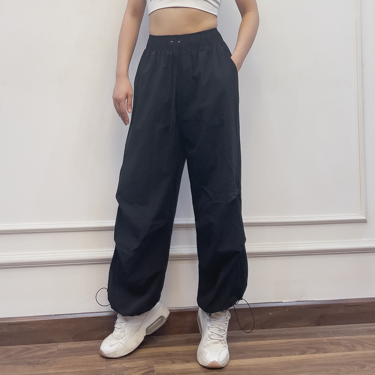 Mô tả Quần jogger gió mát lạnh GN88 thiết kế xếp ly cá tính có giây điểu chỉnh ông quần by Gladimax - 1