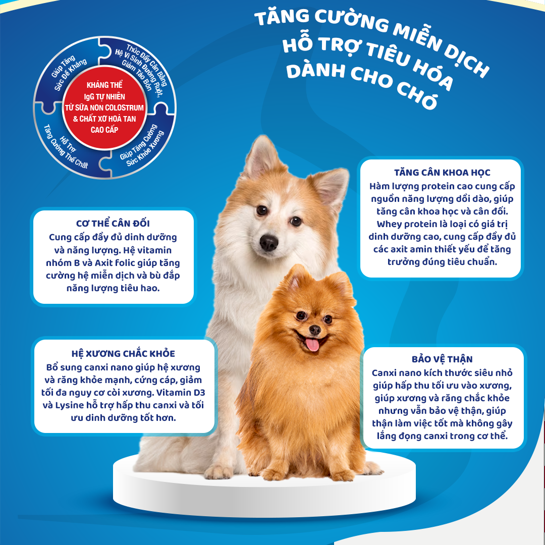 Mô tả DrKyan - Sữa bột dinh dưỡng PETILAC - Bổ sung sữa non Colostrum & Chất xơ cao cấp cho chó 100g - 4