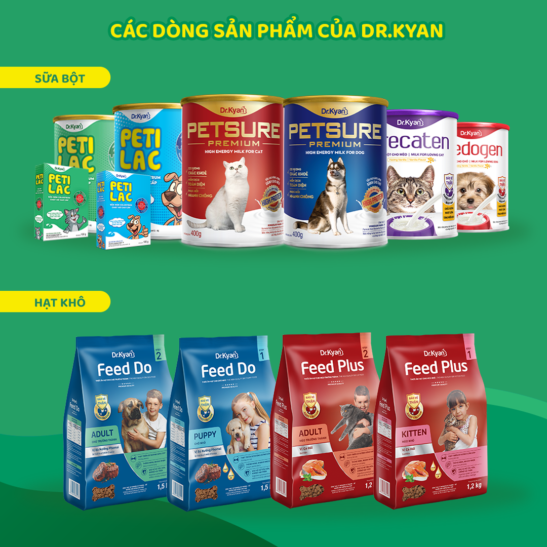 Mô tả DrKyan - Sữa bột dinh dưỡng PETILAC - Bổ sung sữa non Colostrum & Chất xơ cao cấp cho mèo 100g - 8