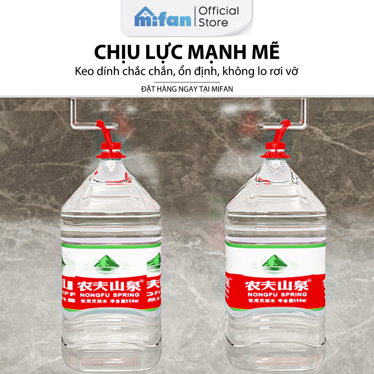 Mô tả Móc Dán Tường Inox 304 Cao Cấp MIFAN - Keo 3M Siêu Dính - Treo Quần Áo, Khăn, Dụng Cụ Bếp, Đồ Nhà Tắm - 5