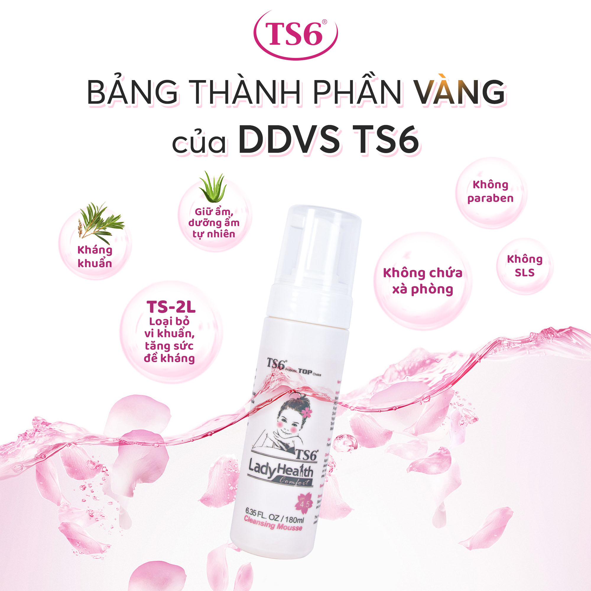 TS6 Cleansing Mousse 180ml - Combo Tiết kiệm 2 hộp 180ml | Shopee Việt Nam