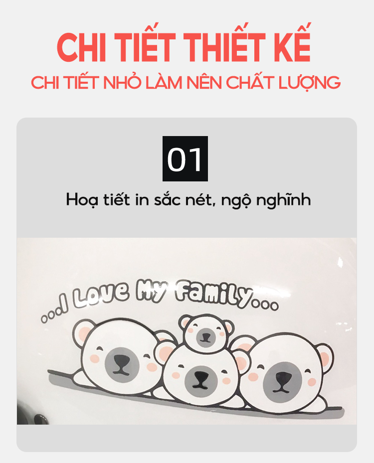 Mô tả Mũ Bảo Hiểm B'color Màu Trắng Hình Gấu Loại Nửa Đầu Kèm Lười Trai - 6