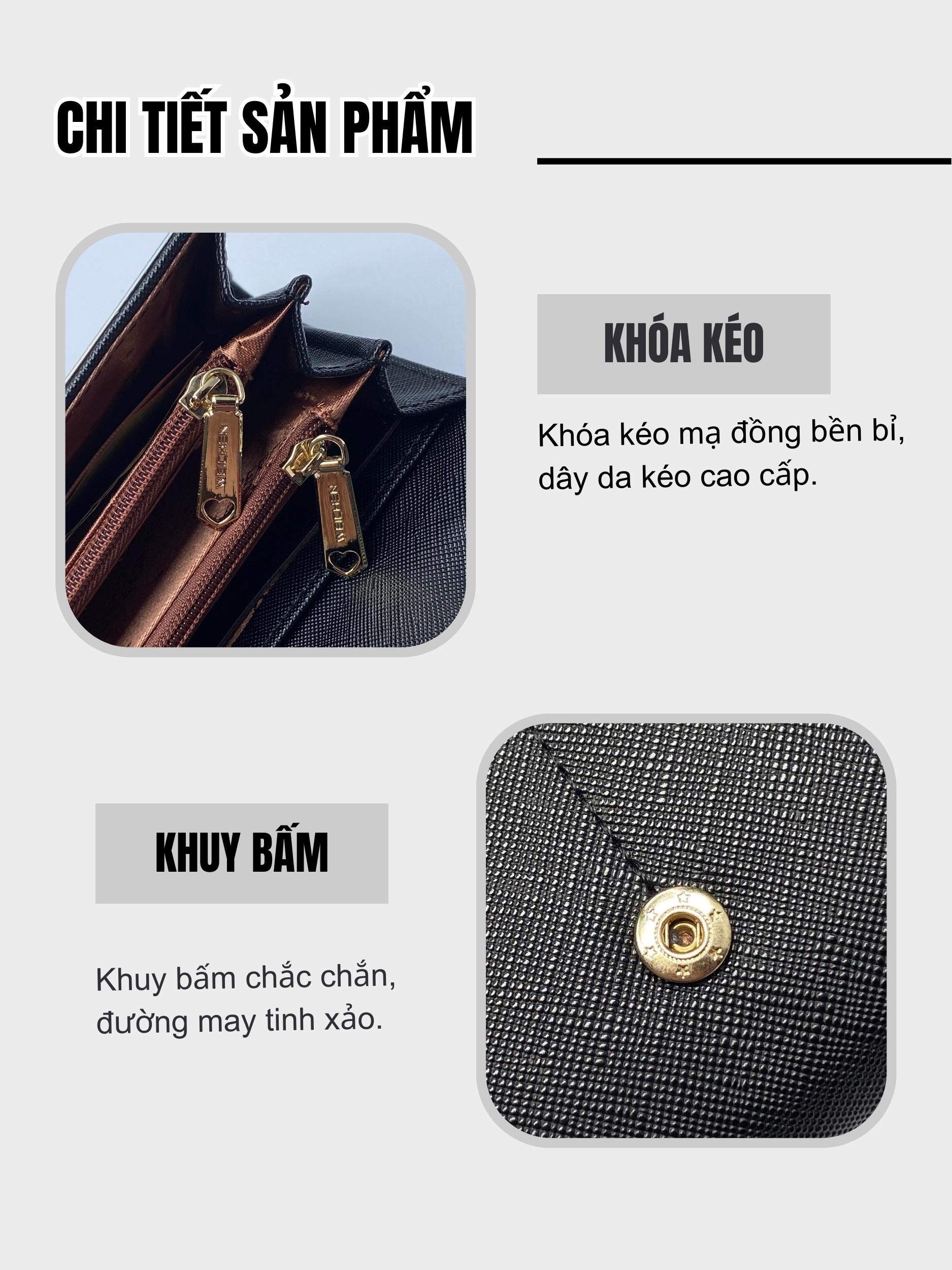 Ví Nữ Dài Cầm Tay PERFECT FOR YOU PFY31 - Màu Đỏ Đô
