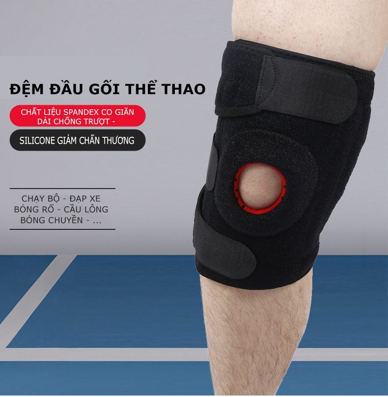 Mô tả Đai Quấn Bảo Vệ Đầu Gối AOLIKES Trợ Lực Khớp Gối Bảo Vệ Dây Chằng Hạn Chế Chấn Thương BG05 - 1
