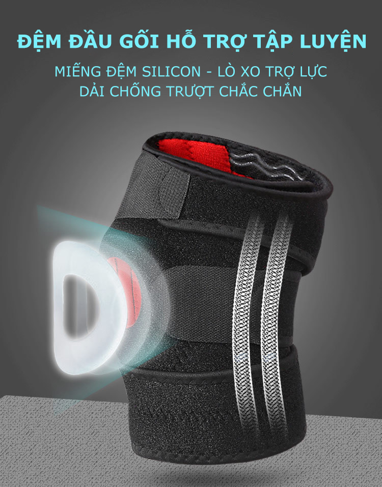 Mô tả Đai Quấn Bảo Vệ Đầu Gối AOLIKES Trợ Lực Khớp Gối Bảo Vệ Dây Chằng Hạn Chế Chấn Thương BG05 - 2