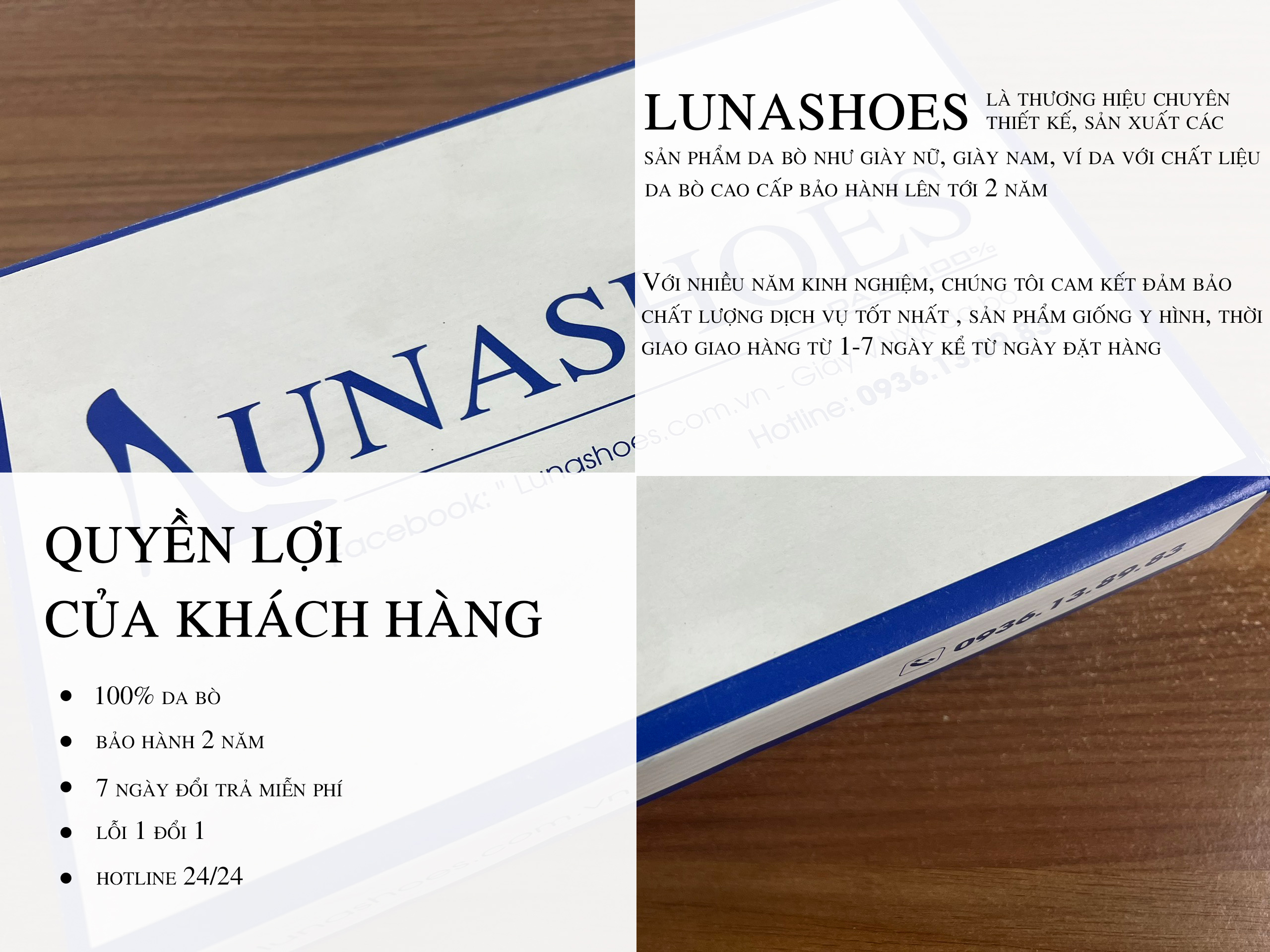Mô tả Dép sandal nữ đế xuồng LUNASHOES 62702 cao 5p da bò mềm êm chân khóa cài bảo hành 2 năm - 2