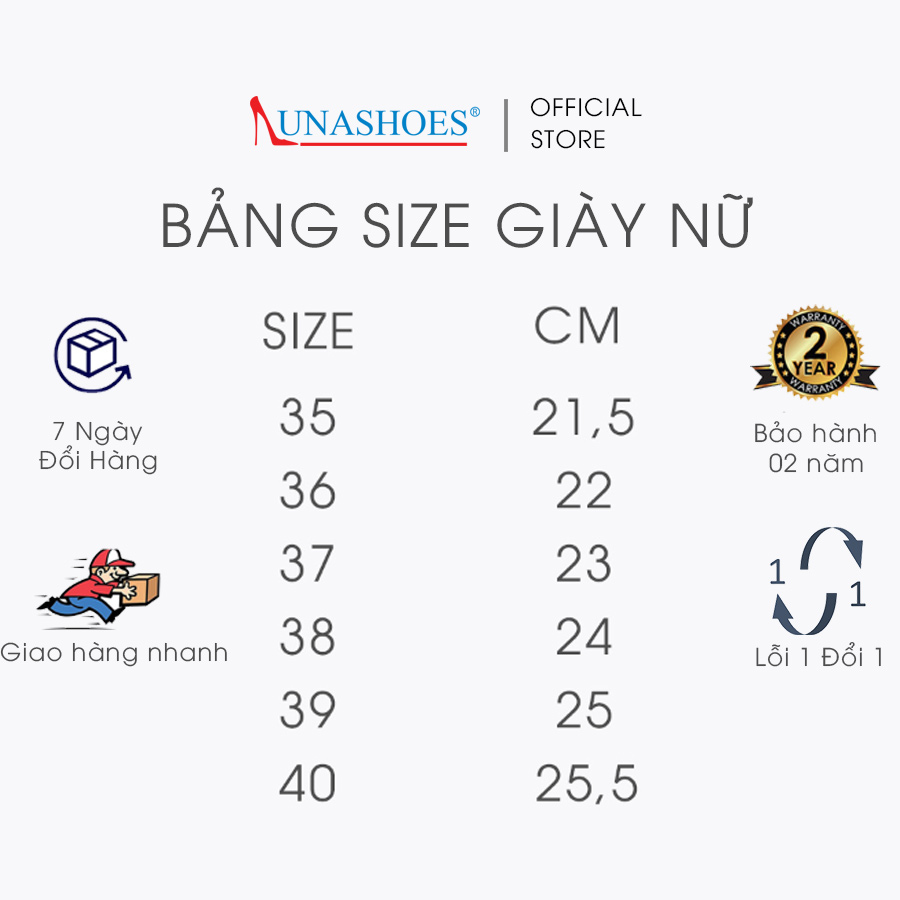 Mô tả Dép sandal nữ đế xuồng LUNASHOES 62702 cao 5p da bò mềm êm chân khóa cài bảo hành 2 năm - 4