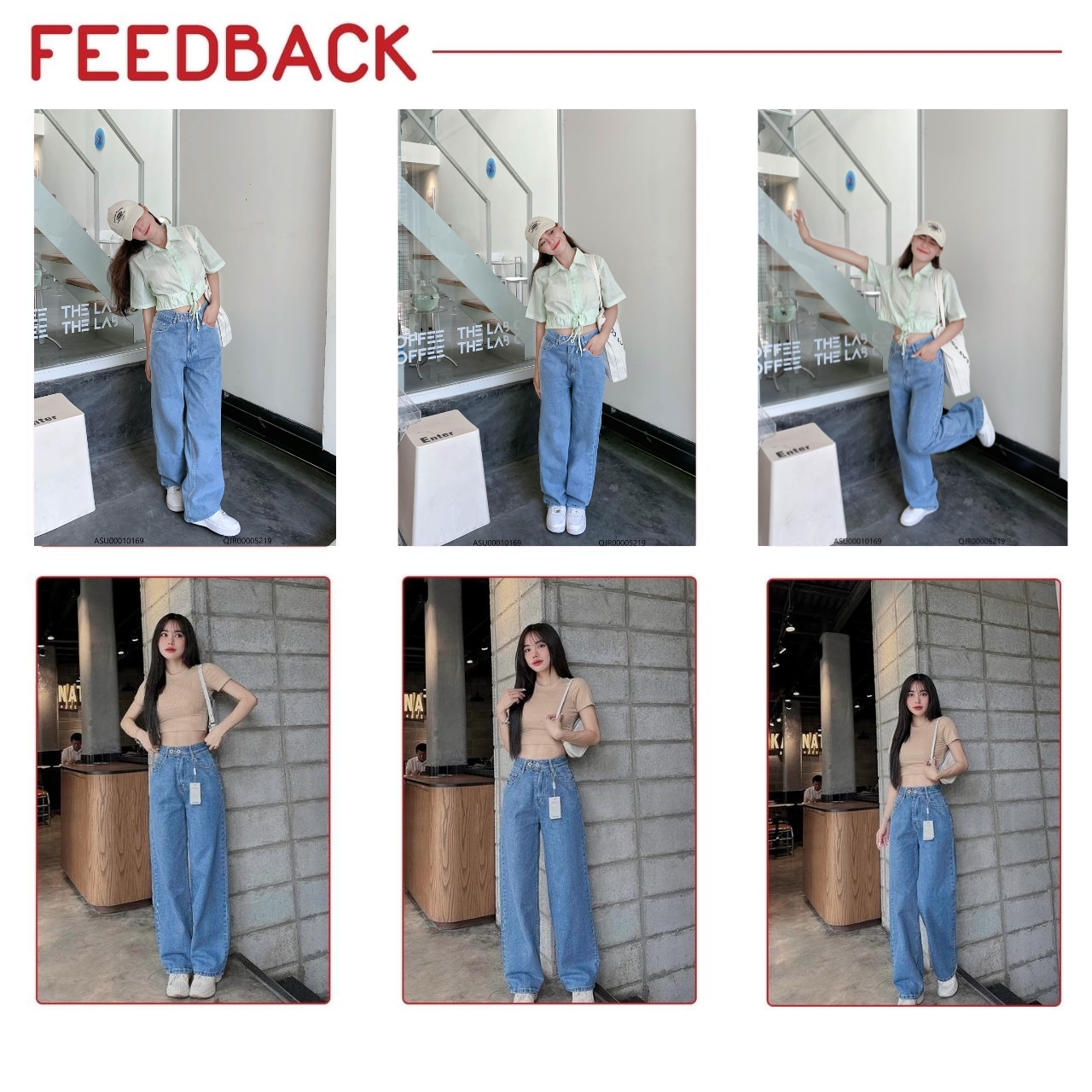 Mô tả Quần jean ống rộng nữ VMSTYLE, Quần jeans ống suông cạp cao 2 nút ngang dễ phối đồ đi chơi N99 - QJR00005 - 3