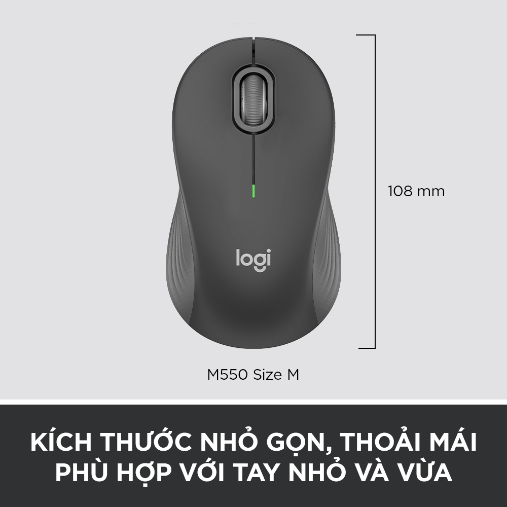 Mô tả Chuột không dây Bluetooth Logitech M550 Signature - SmartWheel, giảm ồn, 4000DPI, Đa thiết bị - 1