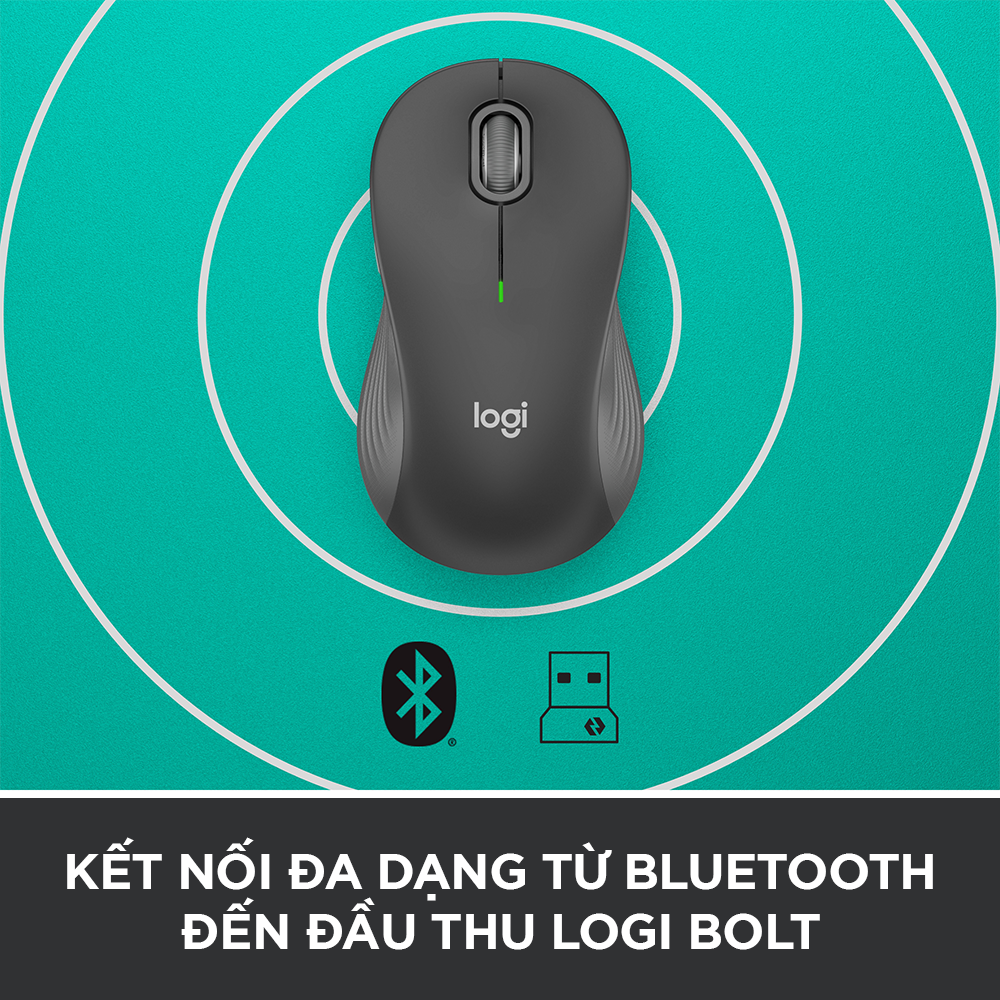 Mô tả Chuột không dây Bluetooth Logitech M550 Signature - SmartWheel, giảm ồn, 4000DPI, Đa thiết bị - 6