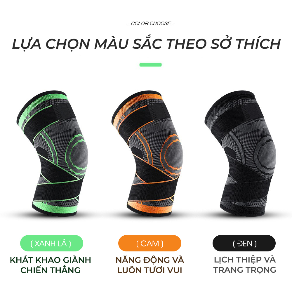Mô tả Băng Quấn Bảo Vệ Đầu Gối MixSport Co Giãn 4 Chiều Thoáng Khí Ngăn Chặn Chấn Thương - 2