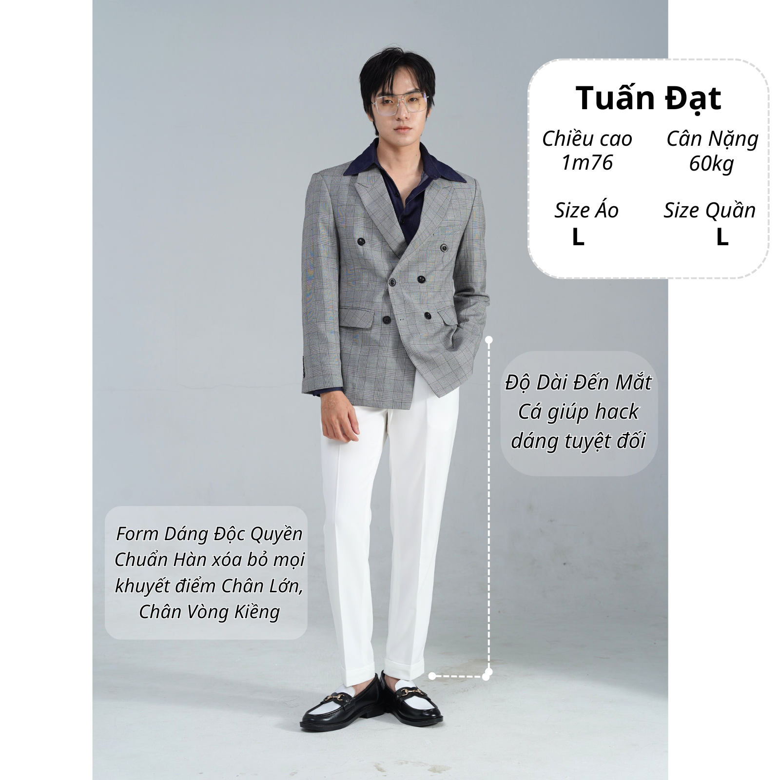Mô tả Quần âu cạp cao nam ARMCEO dáng baggy suông Hàn cao cấp - A03 - 3