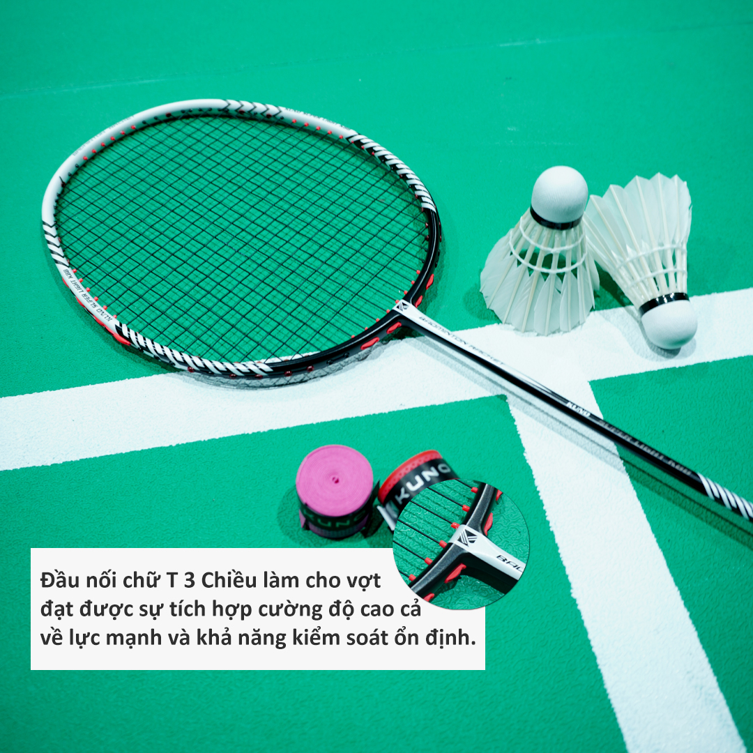 Mô tả Vợt cầu lông KUNO Super Light K88, công thủ toàn diện, thân dẻo trợ lực tốt phù hợp với người mới chơi - 3