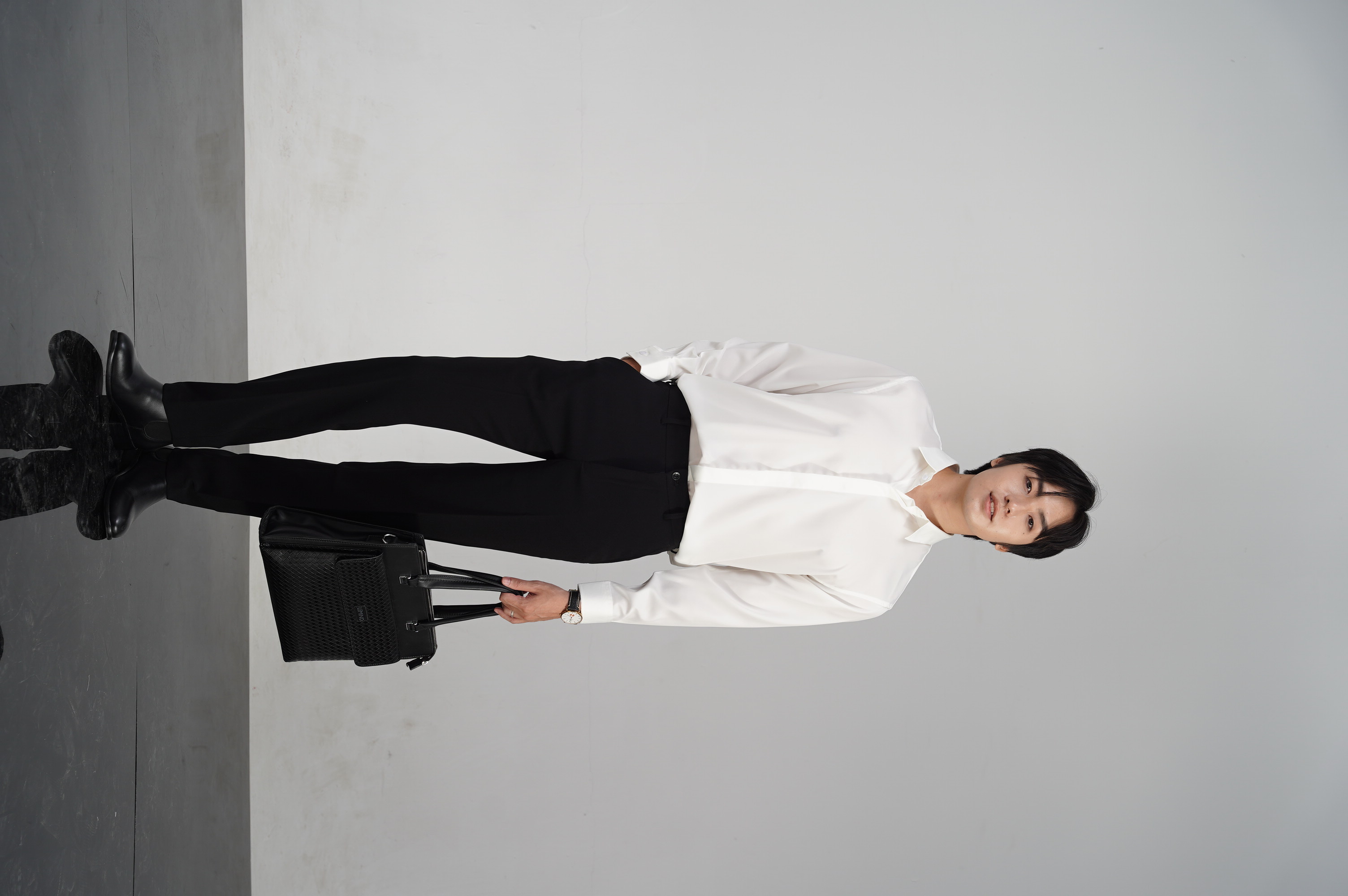 Mô tả Áo sơ mi nam nữ unisex Baeton form rộng Hàn Quốc Felix tay dài vải chéo hàn dày dặn mềm mịn - S01 - 2