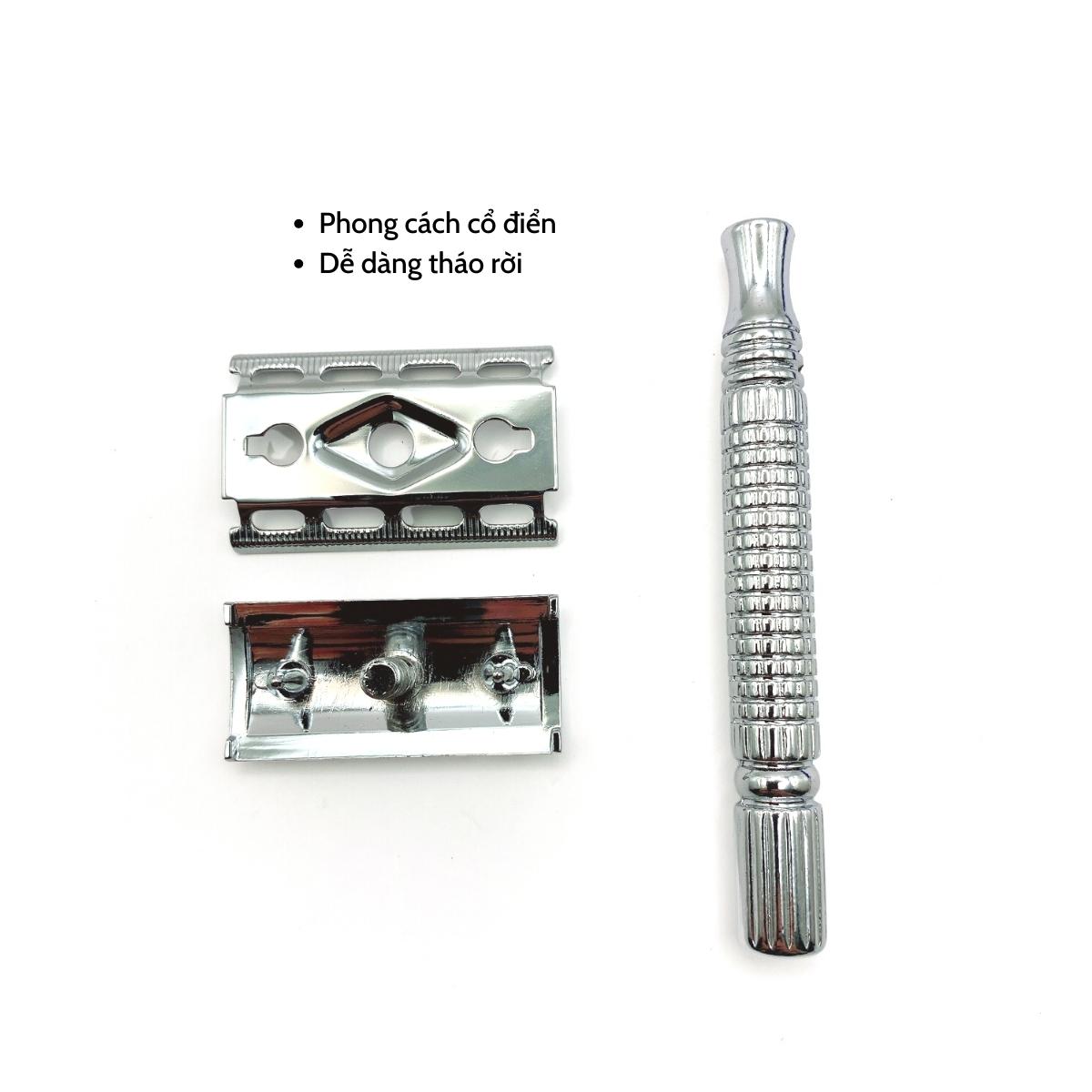 Dao Cạo Râu Inox Cổ Điển RIMEI A2002, Sản Phẩm Chính Hãng, Cam Kết ...