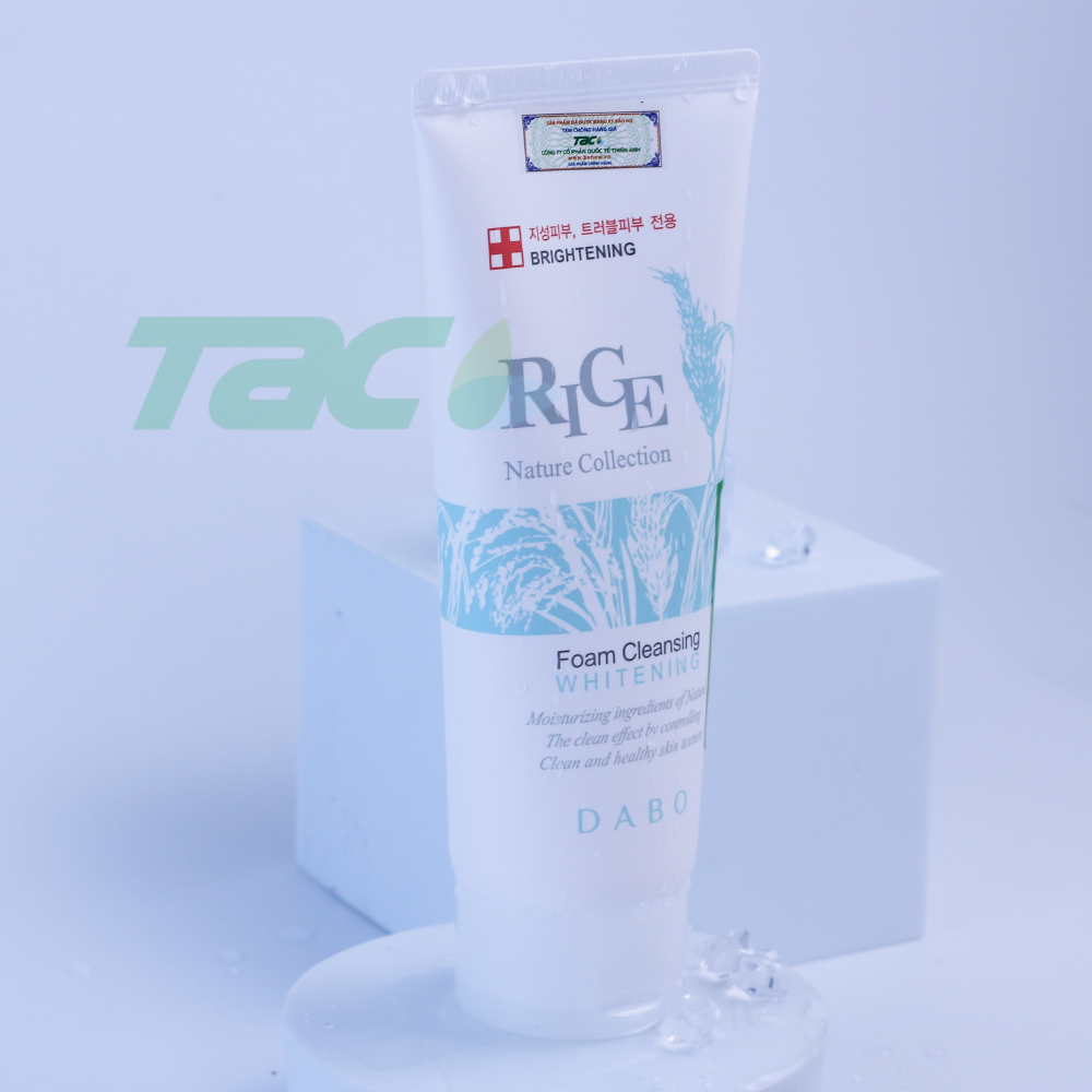 Mô tả Sữa rửa mặt tinh chất gạo làm sáng da Dabo Rice Foam Cleansing TAC 150ml - 1