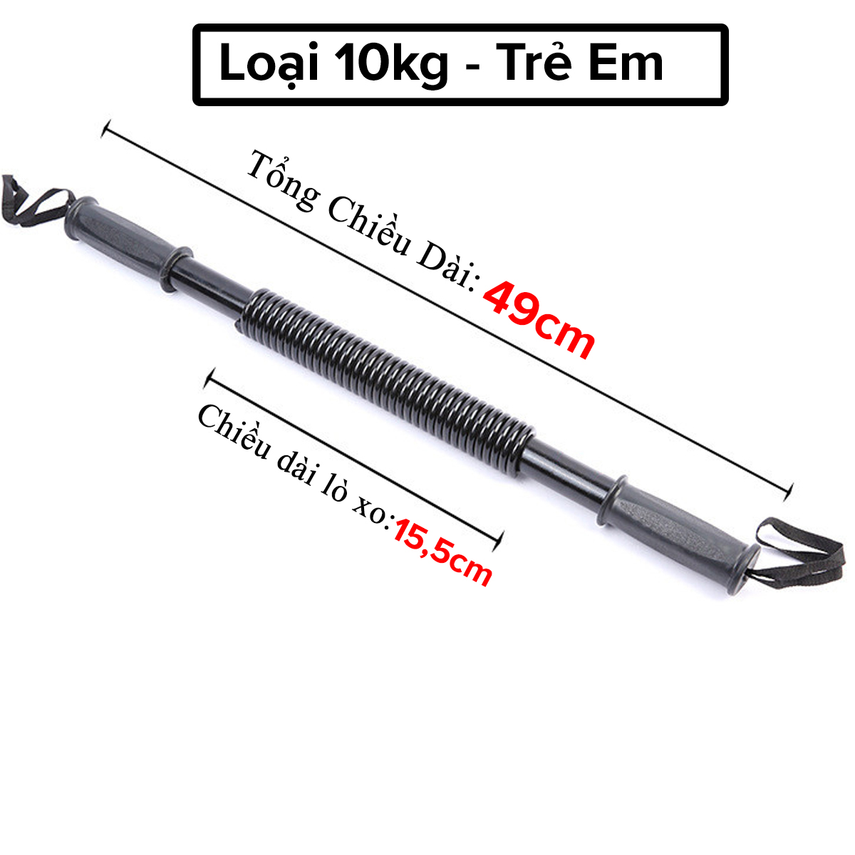 Mô tả Gậy Bẻ Lò Xo 10kg Cho Các Bé 5 - 11 Tuổi  Tập Thể Thao Thể Dục Tại Nhà, Thanh Lò Xo Đàn Hồi Kháng Lực 10kg Hãng Amalife - 2