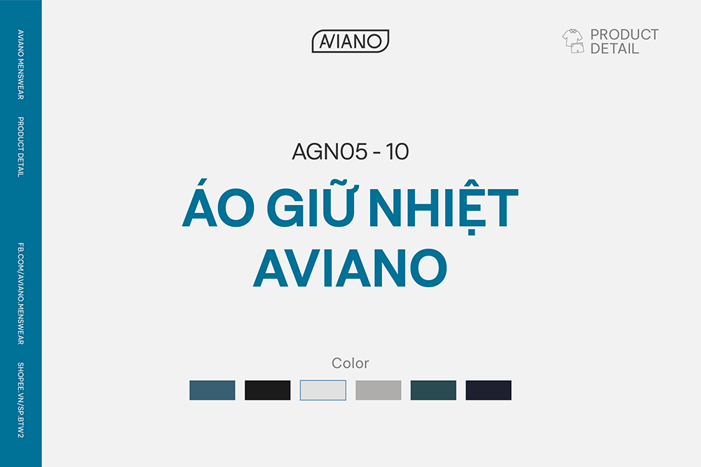 Mô tả Áo Thun Nam Dài Tay AVIANO, Vải Heattech Cao Cấp, Co Giãn 4 Chiều Thoải Mái Vận Động - 1