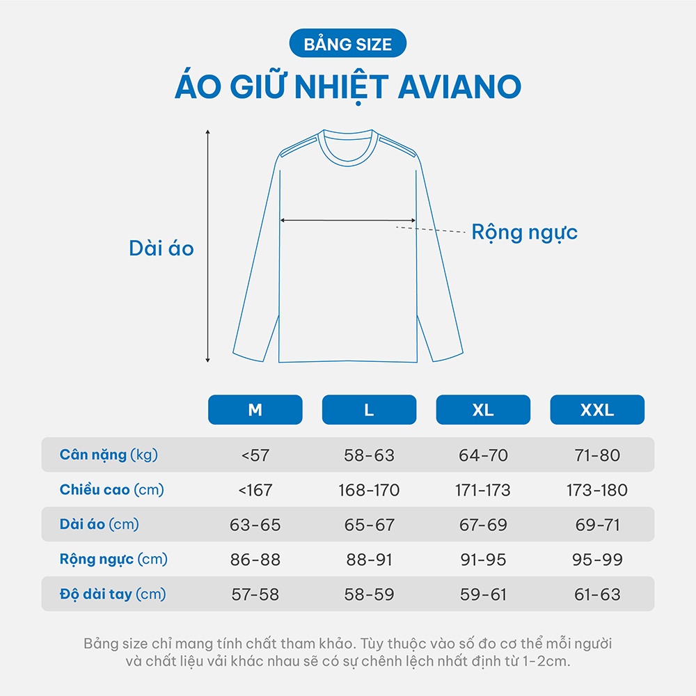 Mô tả Áo Thun Nam Dài Tay AVIANO, Vải Heattech Cao Cấp, Co Giãn 4 Chiều Thoải Mái Vận Động - 2
