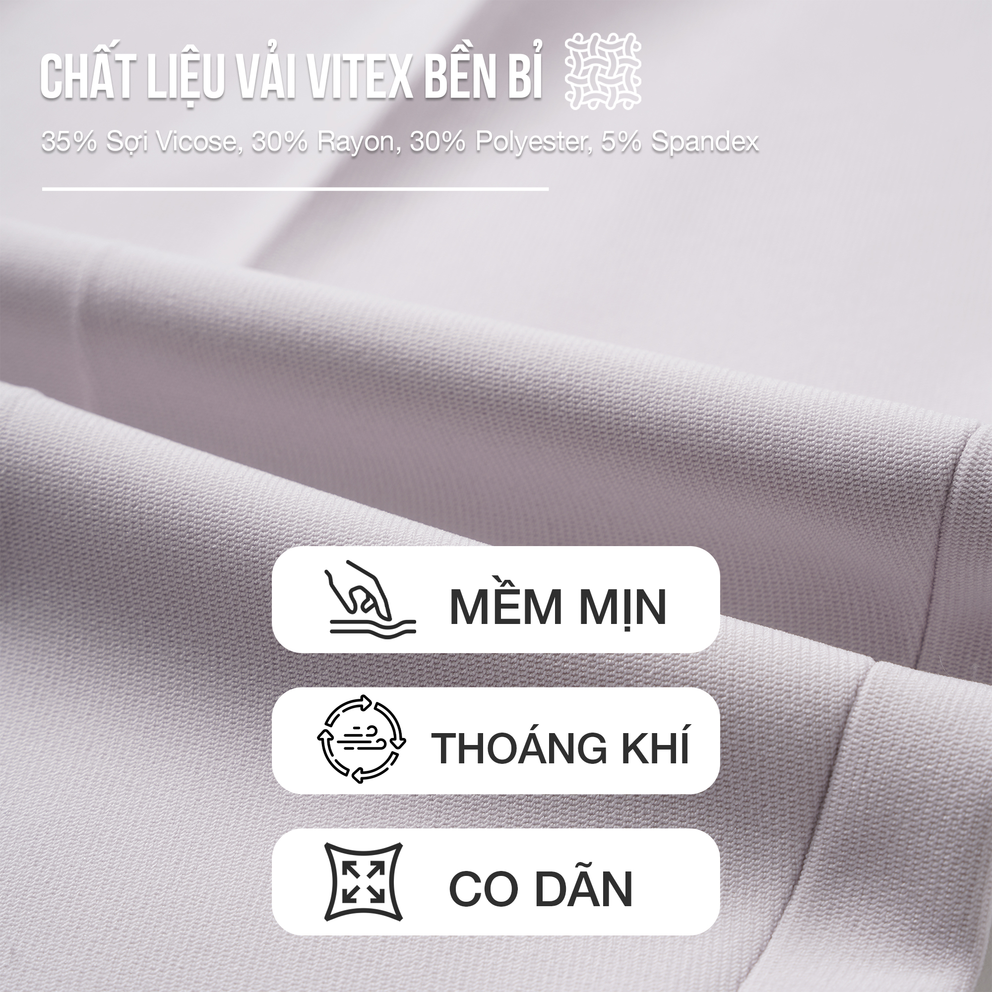 Mô tả Quần âu nam JBAGY - Smart Pants điều chỉnh cạp, vải Vitex co giãn cao cấp chống nhăn - JA0303 - 4