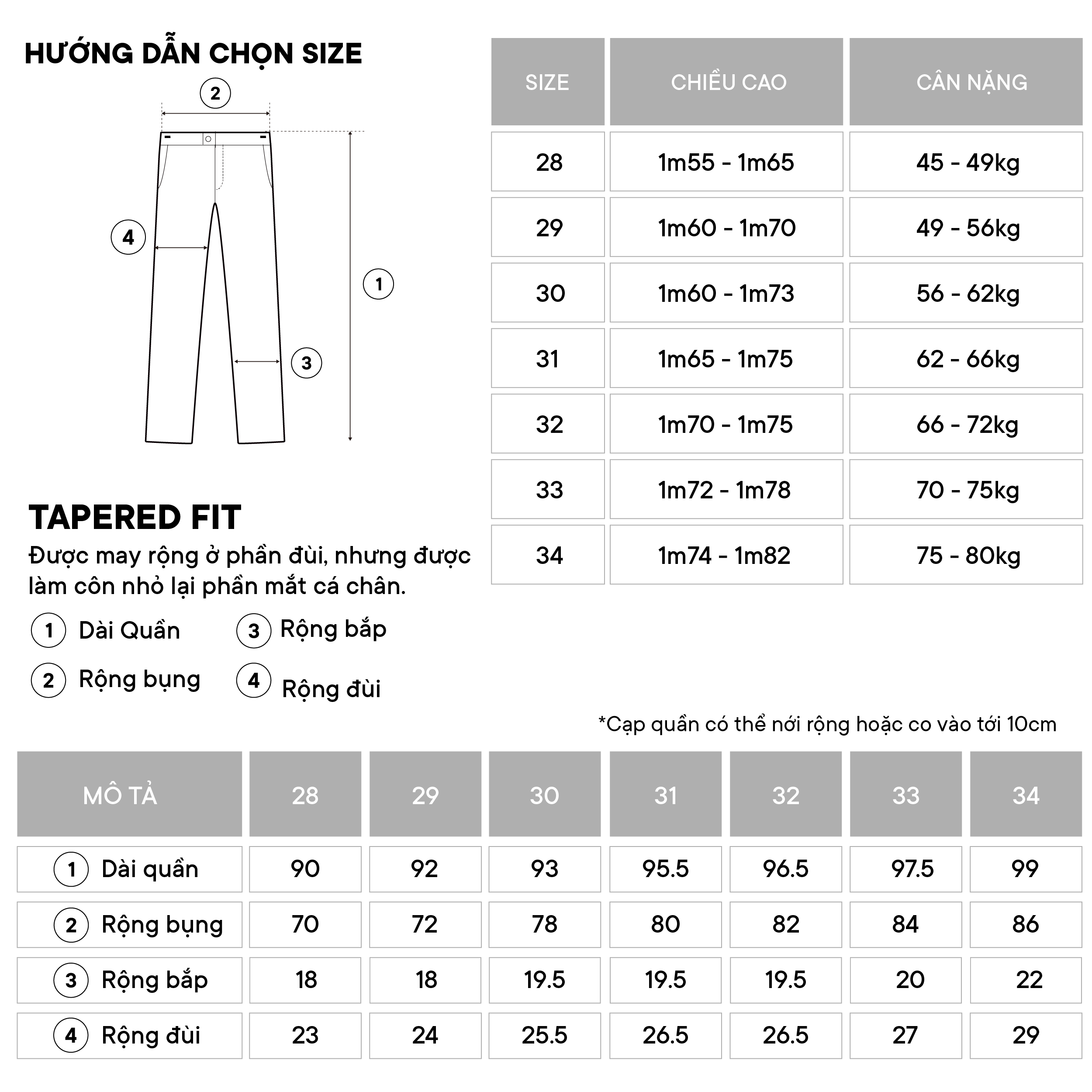 Mô tả Quần âu nam JBAGY - Smart Pants điều chỉnh cạp, vải Vitex co giãn cao cấp chống nhăn - JA0303 - 8