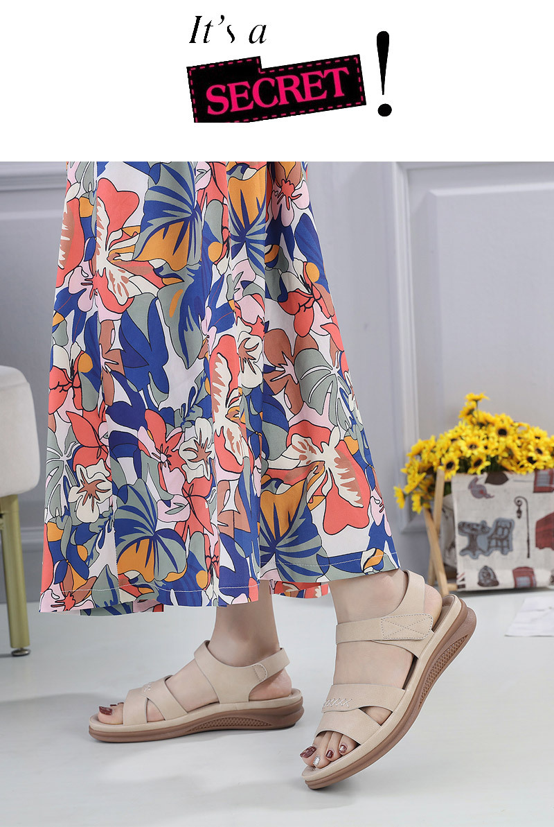 Giày Sandal Nữ Đế Bằng Da Mềm Êm Nhẹ (002) ảnh cận