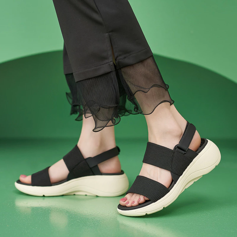 Sandal Nữ Siketu Màu Xanh Lá
