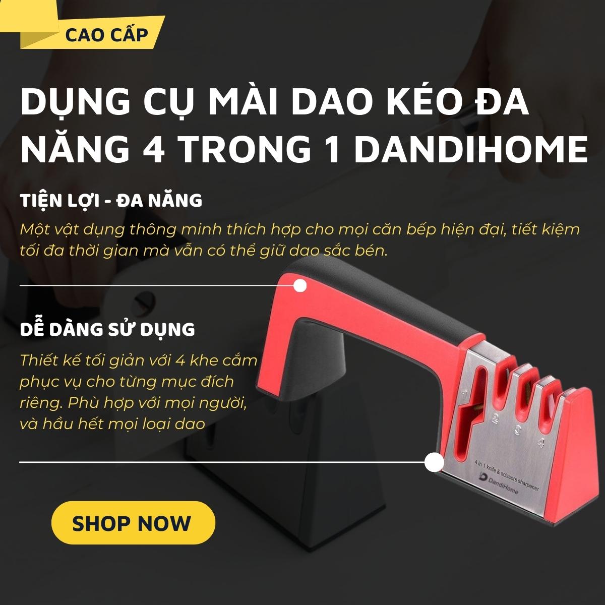 Mô tả Dụng cụ mài dao kéo đa năng 4 trong 1 DandiHome - 1