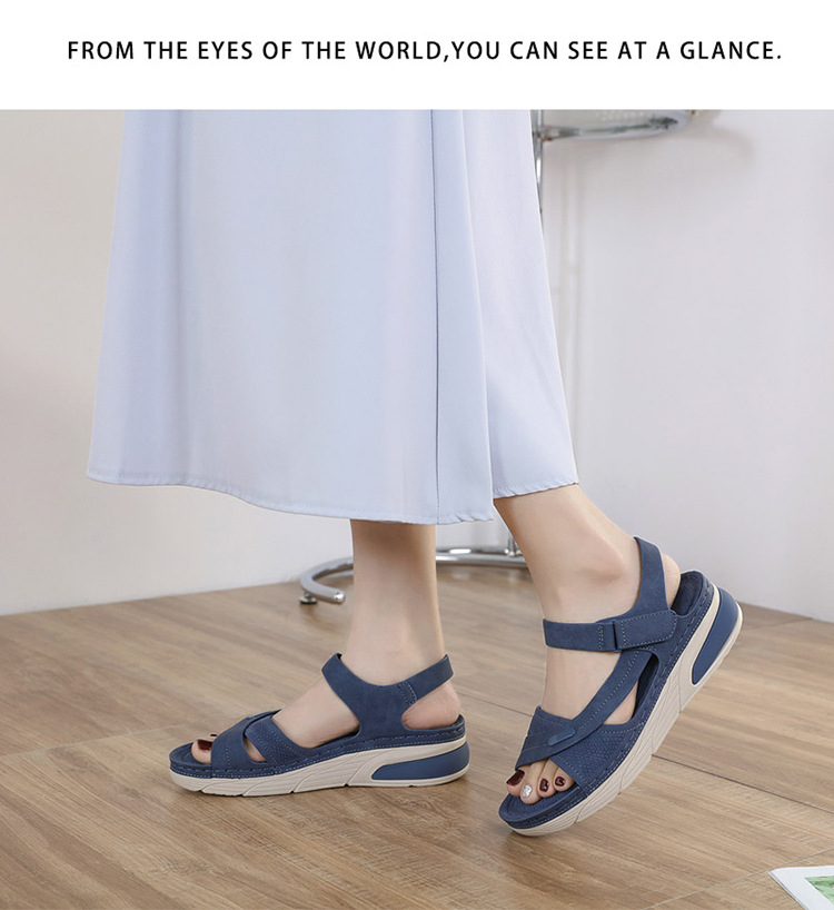 Mô tả Giày Sandal Nữ Thời Trang Phong Cách Thể Thao Siêu Nhẹ Thoải Mái Đế 4Cm Khóa Dán Phù Hợp Đi Làm, Đi Học, Đi Chơi (03) - 3